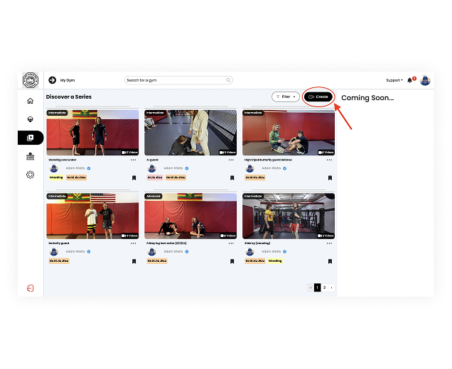 Grapple video dashboard interface